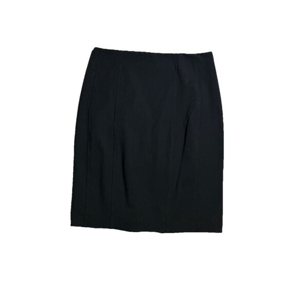 Express Seamed Pencil Skirt Sz 6 Black Short Knee Length Work Career Business - Picture 1 of 5